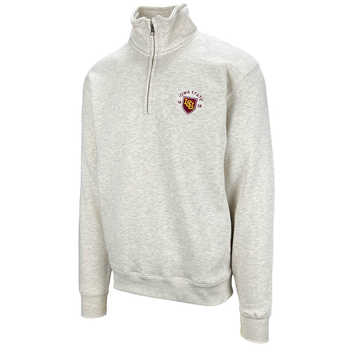 Gear ISU 1858 Oatmeal 1/4-Zip Sweatshirt